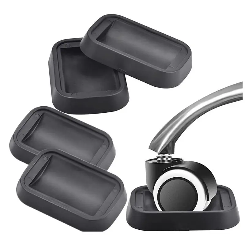 AUAU-5Pcs Universal Simple Installation Computer Chair Stool Wheel Bed,Stopper & Furniture Stopper Caster Cups