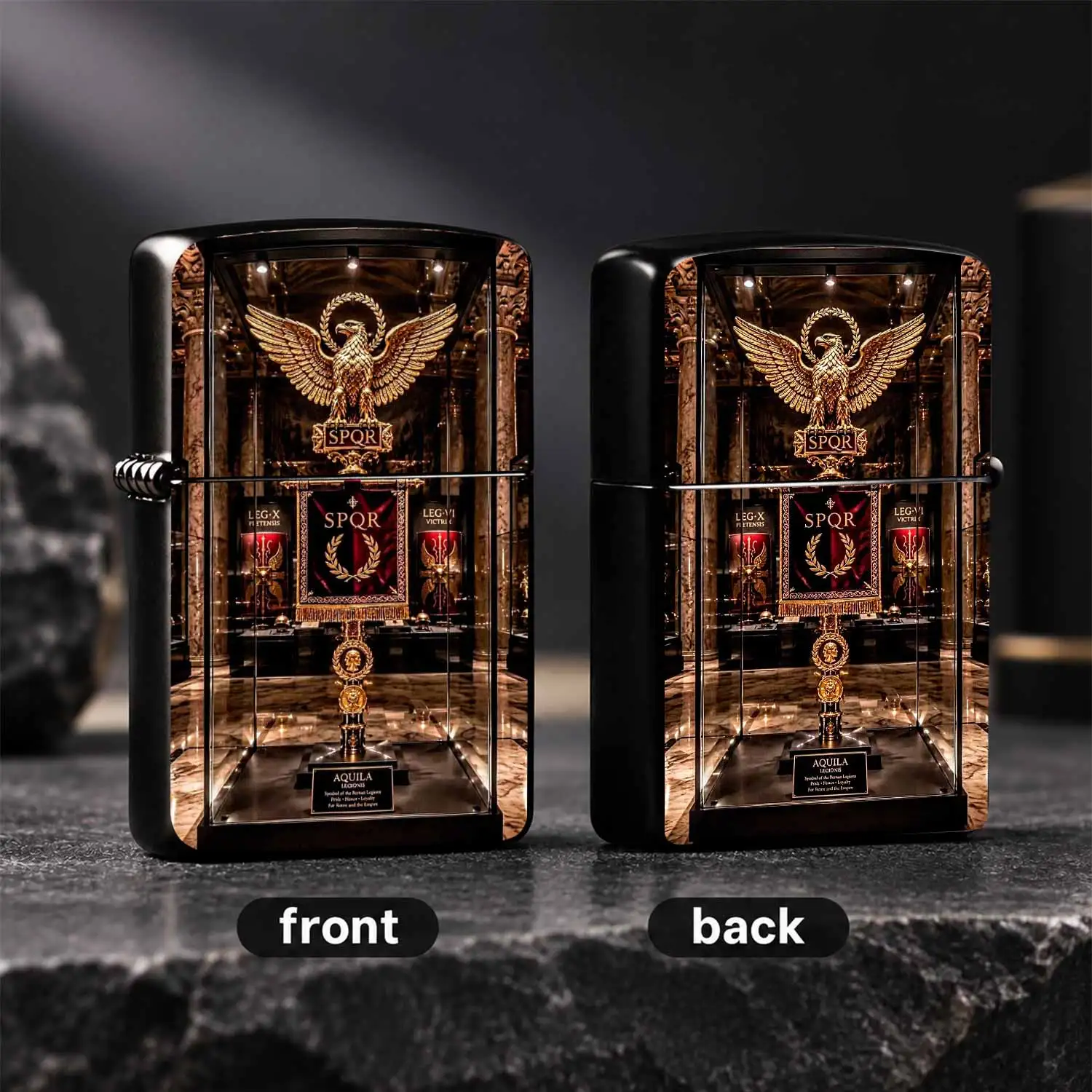 Vintage Roman Legion Aquila Themed Portable Ornament, Exquisite Collectible, Perfect For Daily Carry, Home Display, Travel Souvenir, Ideal Present For History Enthusiasts, Durable Stylish Practical Accessory For All Scenarios A Humorous And