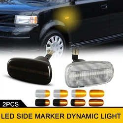 2x Dynamic Side Marker LED Turn Signal Lights For Scion xB xA XP60 Toyota Yaris Verso Sienta Soarer RAV4 Progres Prius Premio