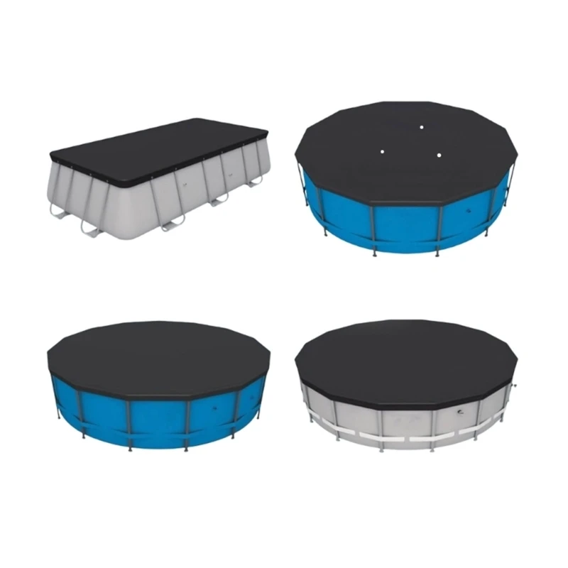 Enhances Ratchets Tear Resistant Pool Cover With Enhances Weather Resistance Fit for Above Ground Pools Fade Resistant