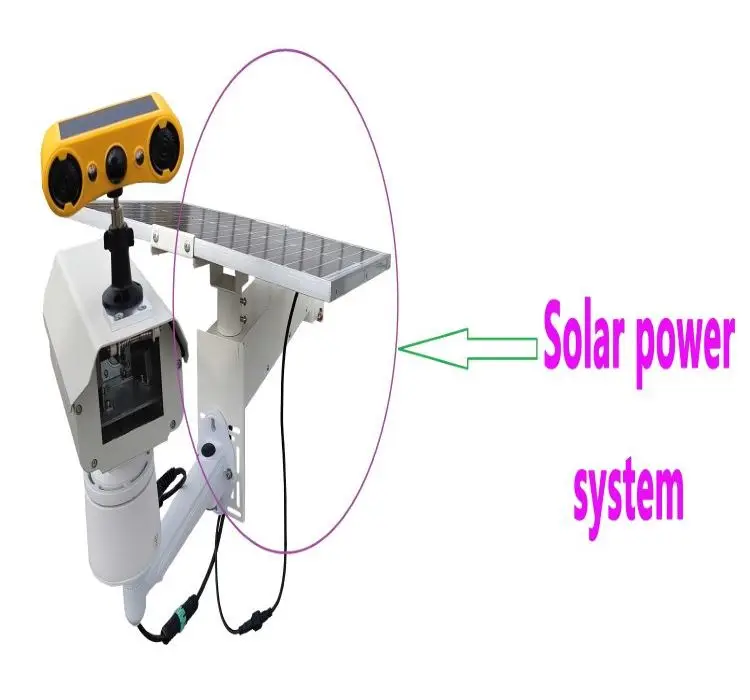 larm Ip65 Waterproof for Outdoor UseUpgraded Solar Green Bird Repellent Light with Solar A