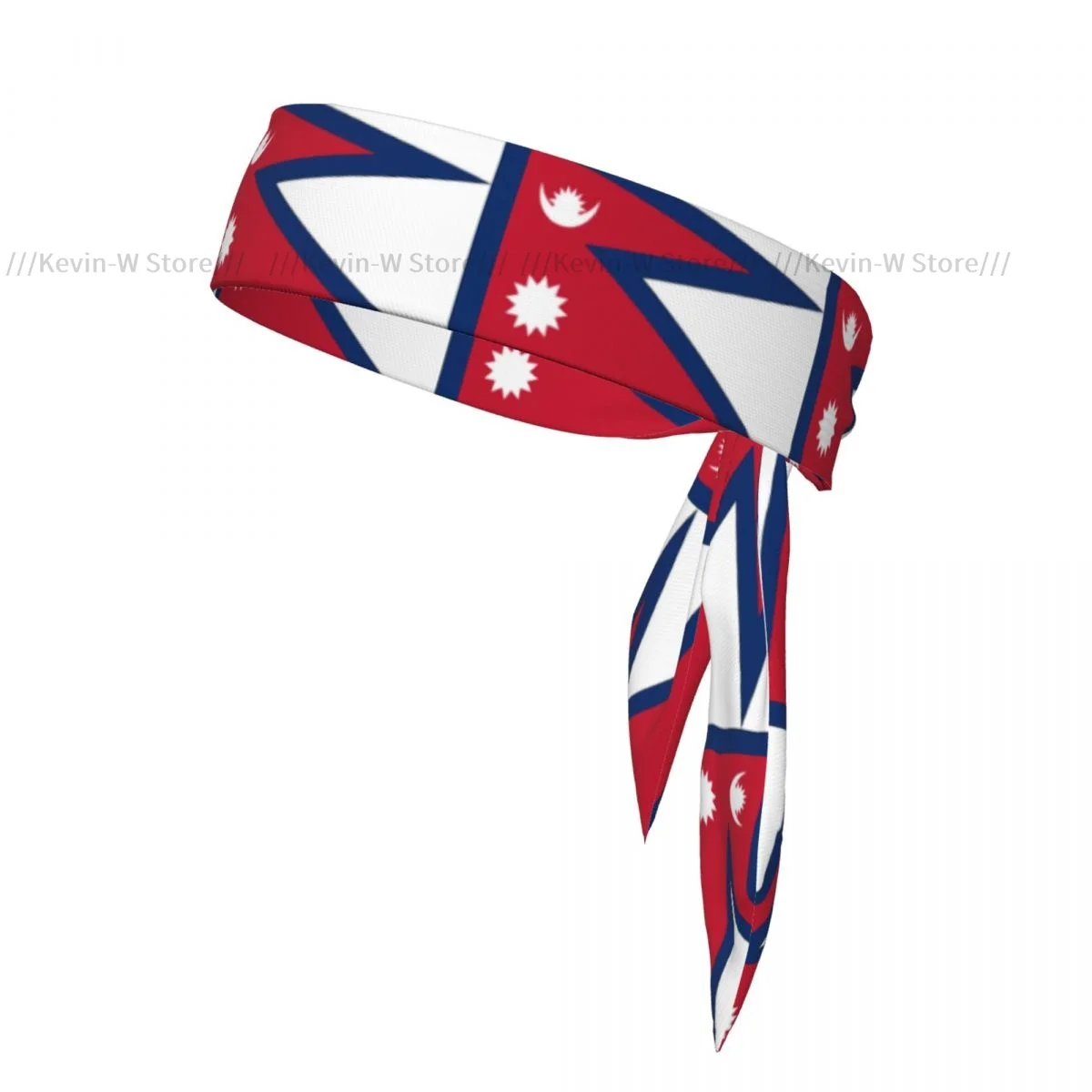 

Sports Headband Head Tie Nepalese Flag Bandana Sweatbands Yoga Tennis Headwrap for adult