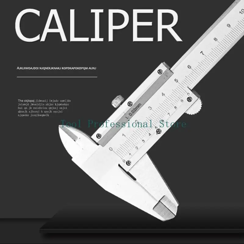 57QF 버니어 캘리퍼스 6" 스테인레스 스틸 비 디지털 캘리퍼스 0-6 인치/0-150mm 수동 마이크로미터 캘리퍼스 고정밀 캘리퍼스