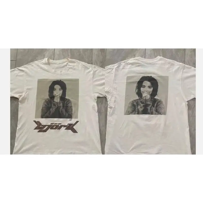 1993 Bjork Debut T Shirt Retro Style 90s Logo