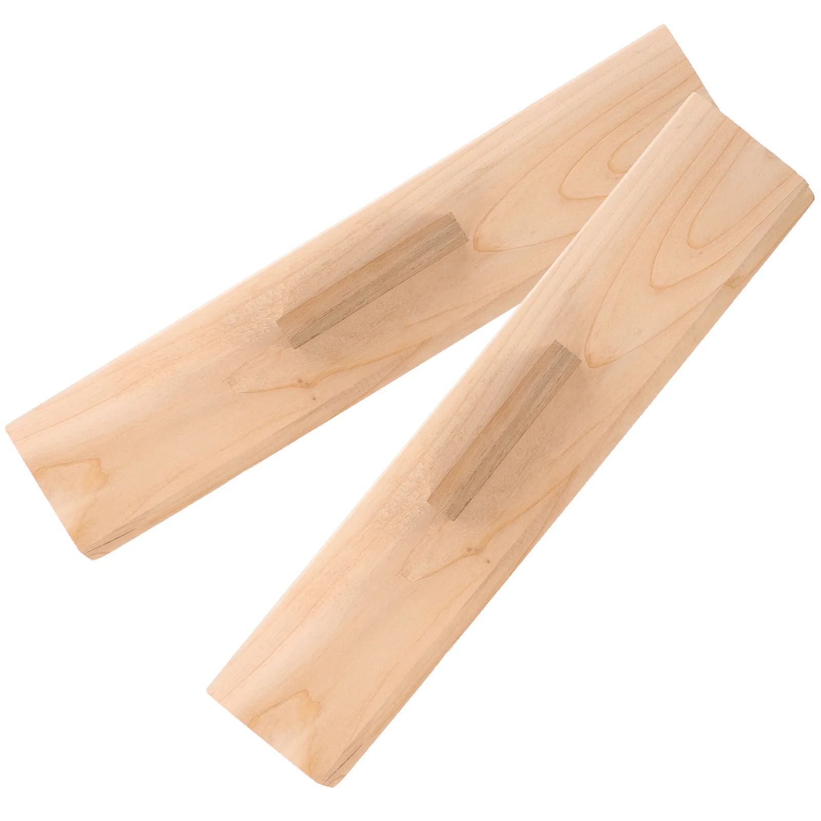 

2Pcs Quilt Folding Auxiliary Board Solid Wood Handle Design Safe Scratch-Free Surface for Fast Neat Folding Quilt Training Tool