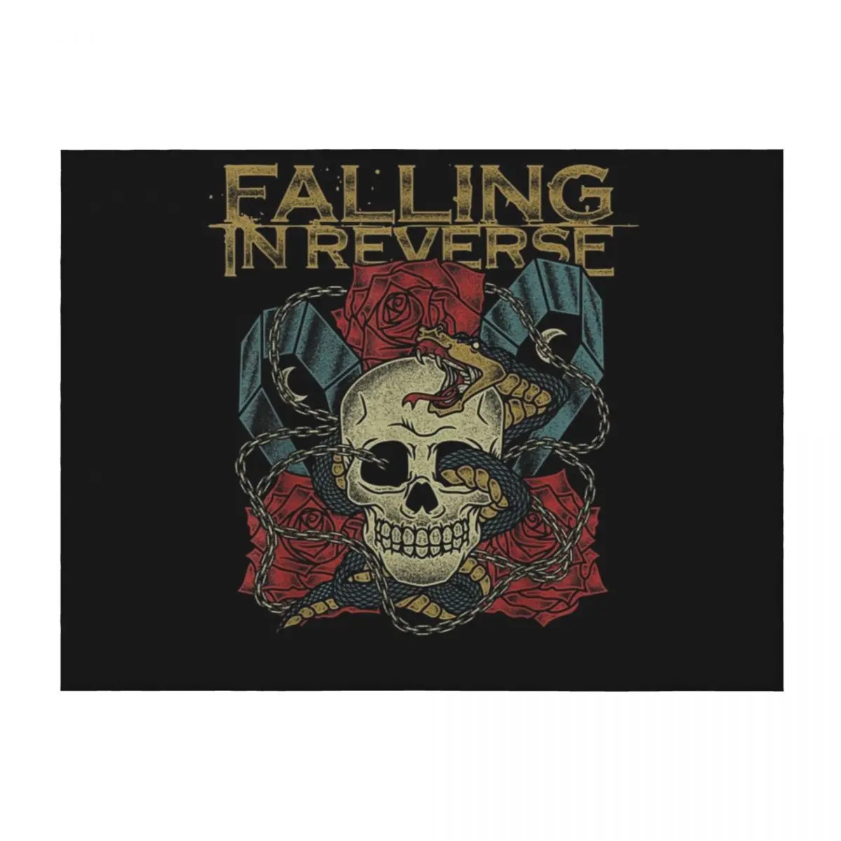 

Falling In Reverse - Official Merchandise - The Death vintage Throw Blanket Thin for babies Blankets