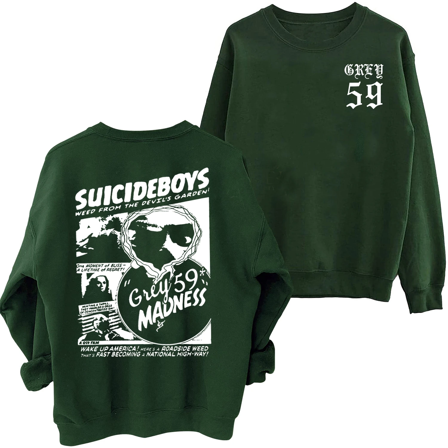 Suicideboys Music Sweatshirt Suicideboys G59 Crewneck Hoodie Suicideboys Merch Oversized Sweatshirt Pullover Tops