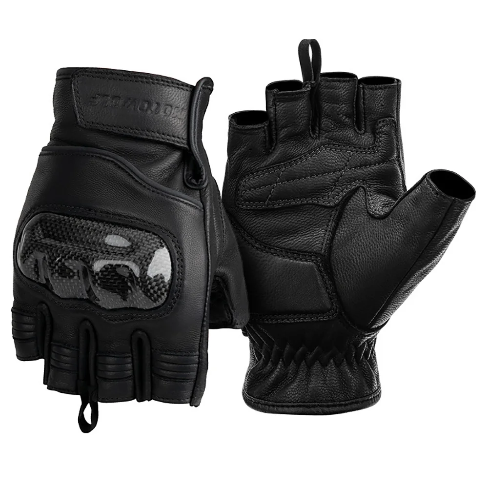 Motorcycle Gloves Soft Comfortable Half Finger Gloves Breathability Summer Motorcycle Off Road Gloves  Motorcycle Equipments Men