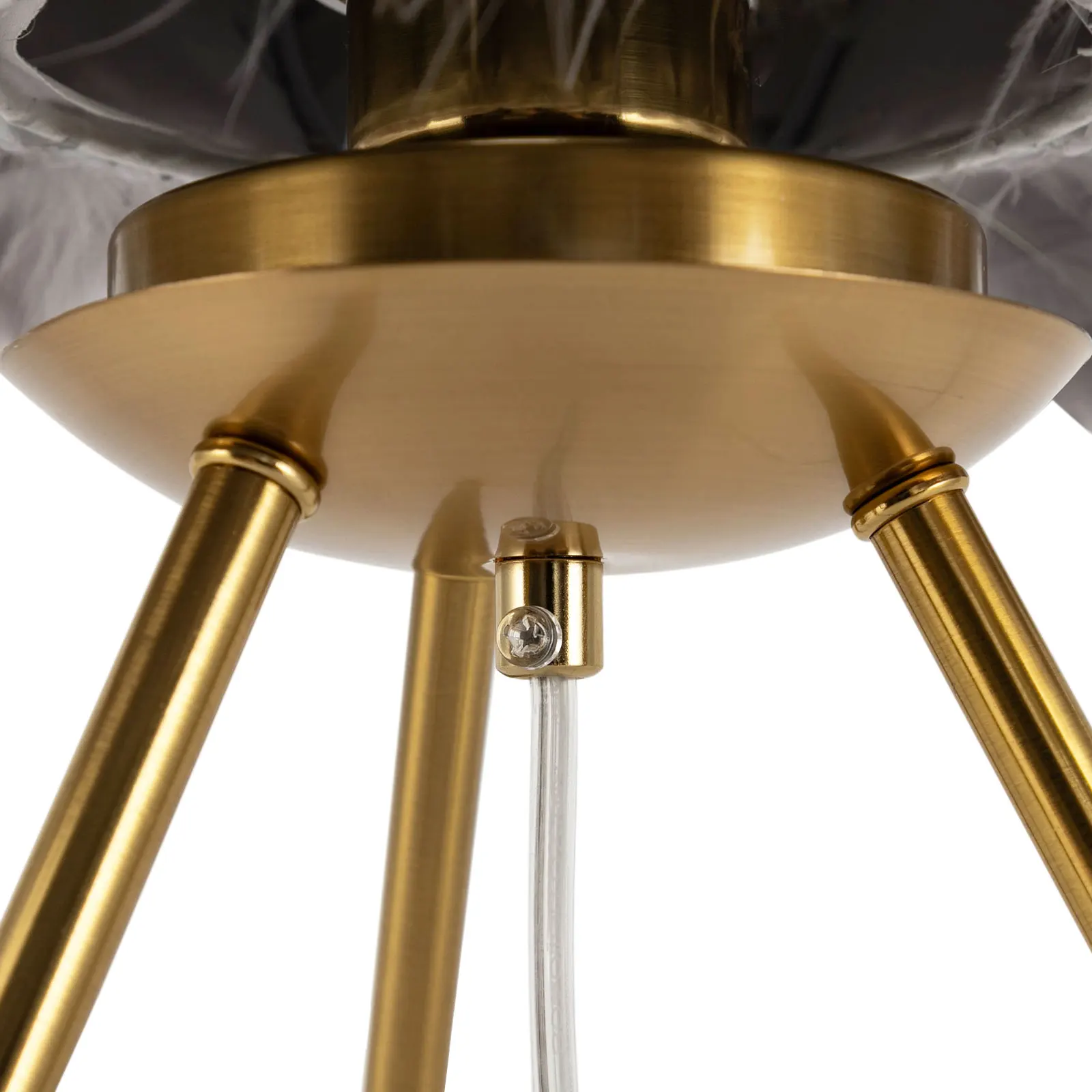 رمادي ريشة الجدول مصباح غرفة نوم السرير ريشة مصباح ترايبود مصباح مع سوان عاكس الضوء داخلي غرفة المعيشة الديكور