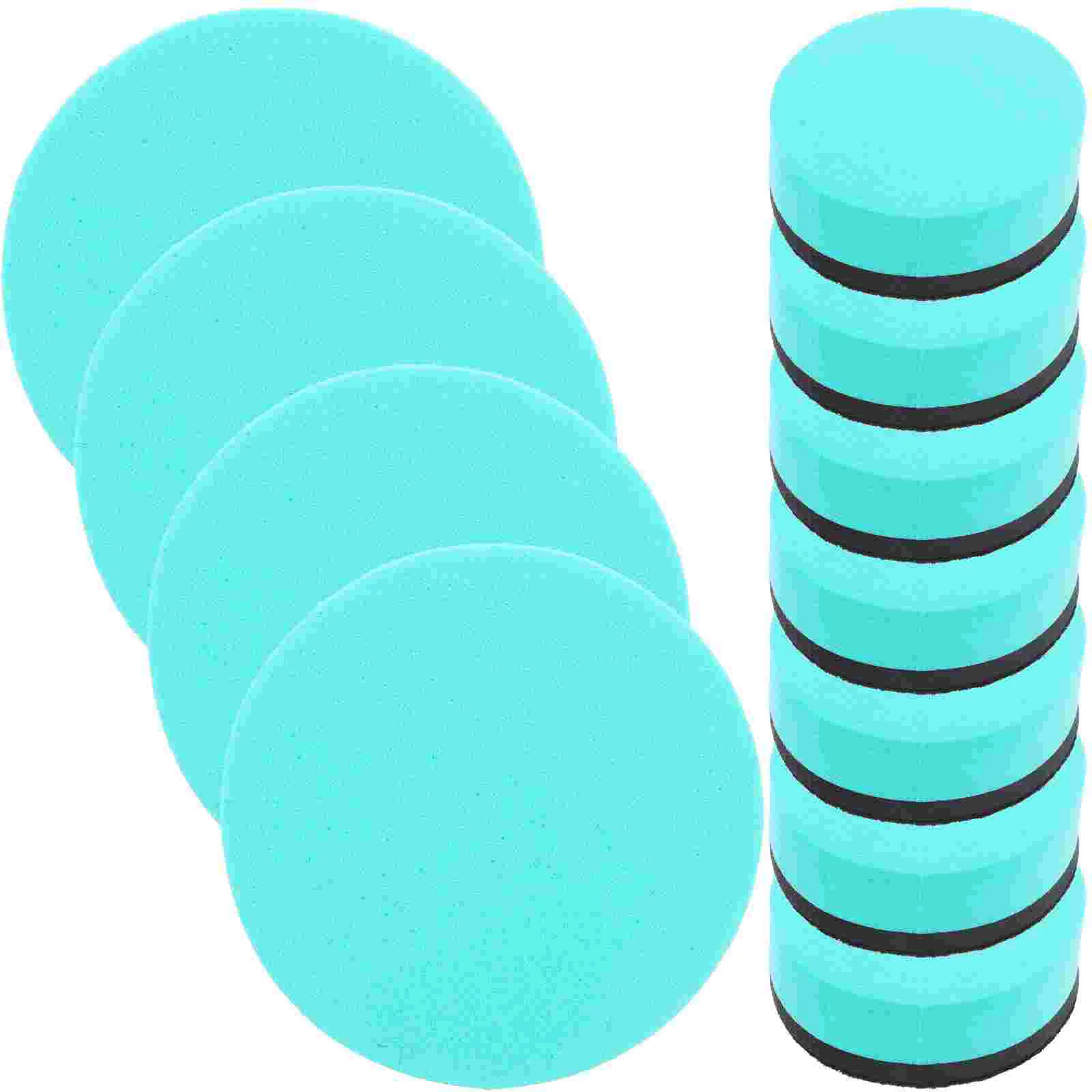 Whiteboard Eraser Magnetic Eva Felt Cloth Color Round Small 1 Set/30pcs (green) Kids Erasers Blackboard Cleaning Tools