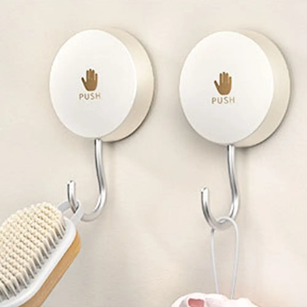 2 قطعة خطاف لاصق دوار قوي مقاوم للماء وقابل للإزالة على الحائط من البلاستيك القابل للتعديل
