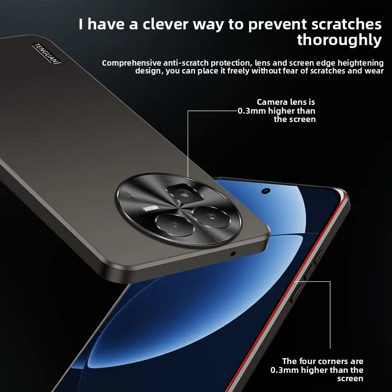 Etui na Realme GT8 GT8 Pro Nowe Ultracienkie Matowe Etui z Pełną Ochroną Obiektywu Odporne na Upadki do Realme GT 8 Pro Wstrząsoodporny Bumper Funda — zdjęcie produktu 5