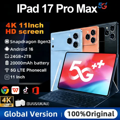 Tablet Pc Original 2026 Ipad 17 Pro Max De 11.1 Pulgadas, 24