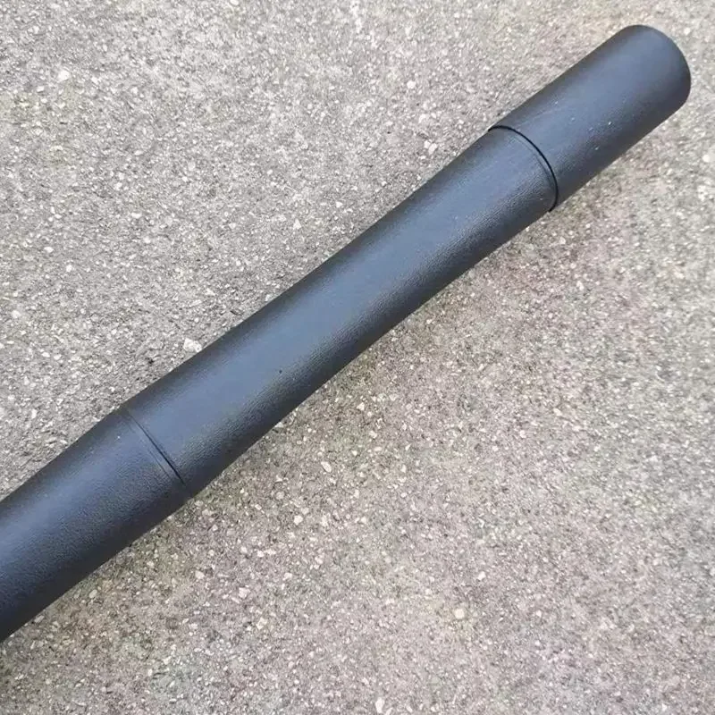 80cm Outdoor multifunzionale in gomma bastone corto campeggio escursionismo Cane auto strumento di autodifesa di emergenza