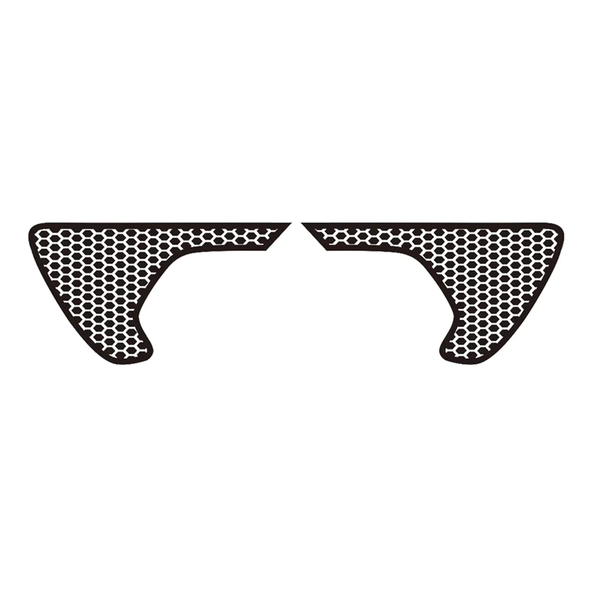 

Side Fender Vent Honeycomb Decals, Precut Black PVC Sticker for Jeep Wrangler JL / Gladiator JT