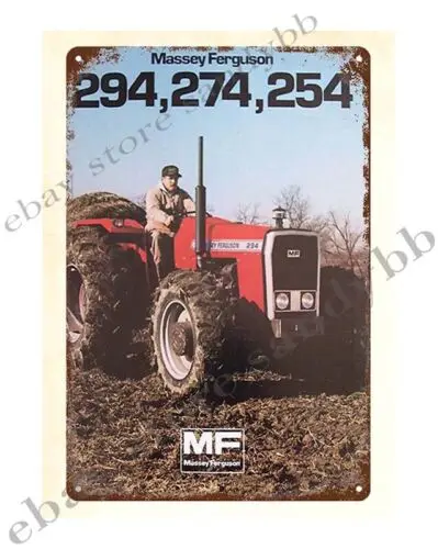 interior decorating styles 1982 Massey-Ferguson MF 294 tractor metal tin sign