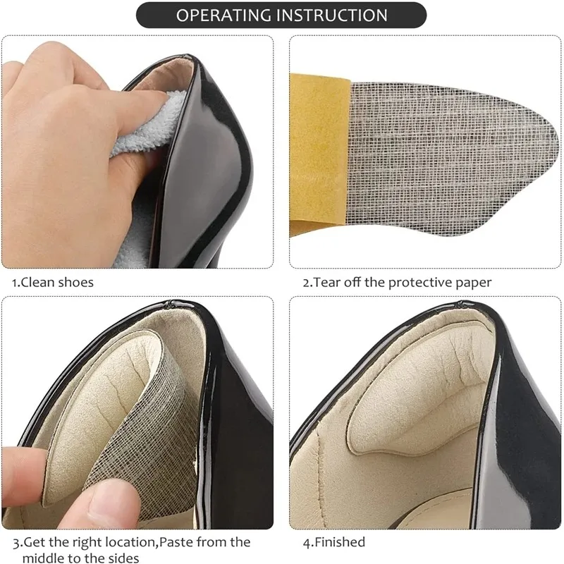 women insoles for shoes high heel pad adjust size adhesive heels pads liner grips protector sticker pain relief foot care insert