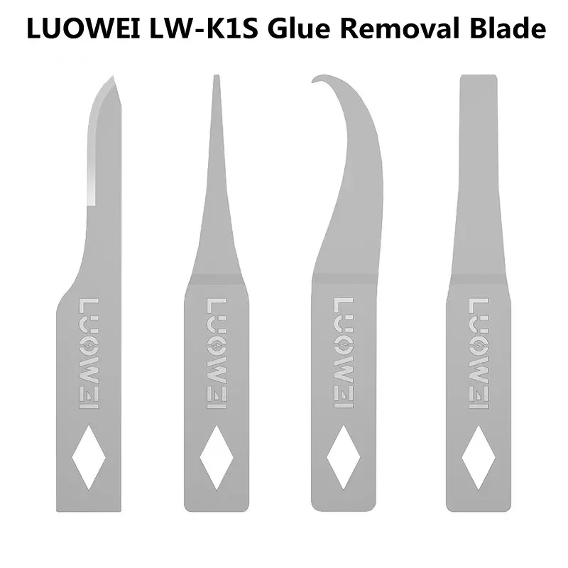 LUOWEI-Juego de cuchillas de alta dureza para teléfono móvil, placa base elástica no deformable, CPU, IC, controlador duro, herramienta de eliminación de pegamento, LW-K1S