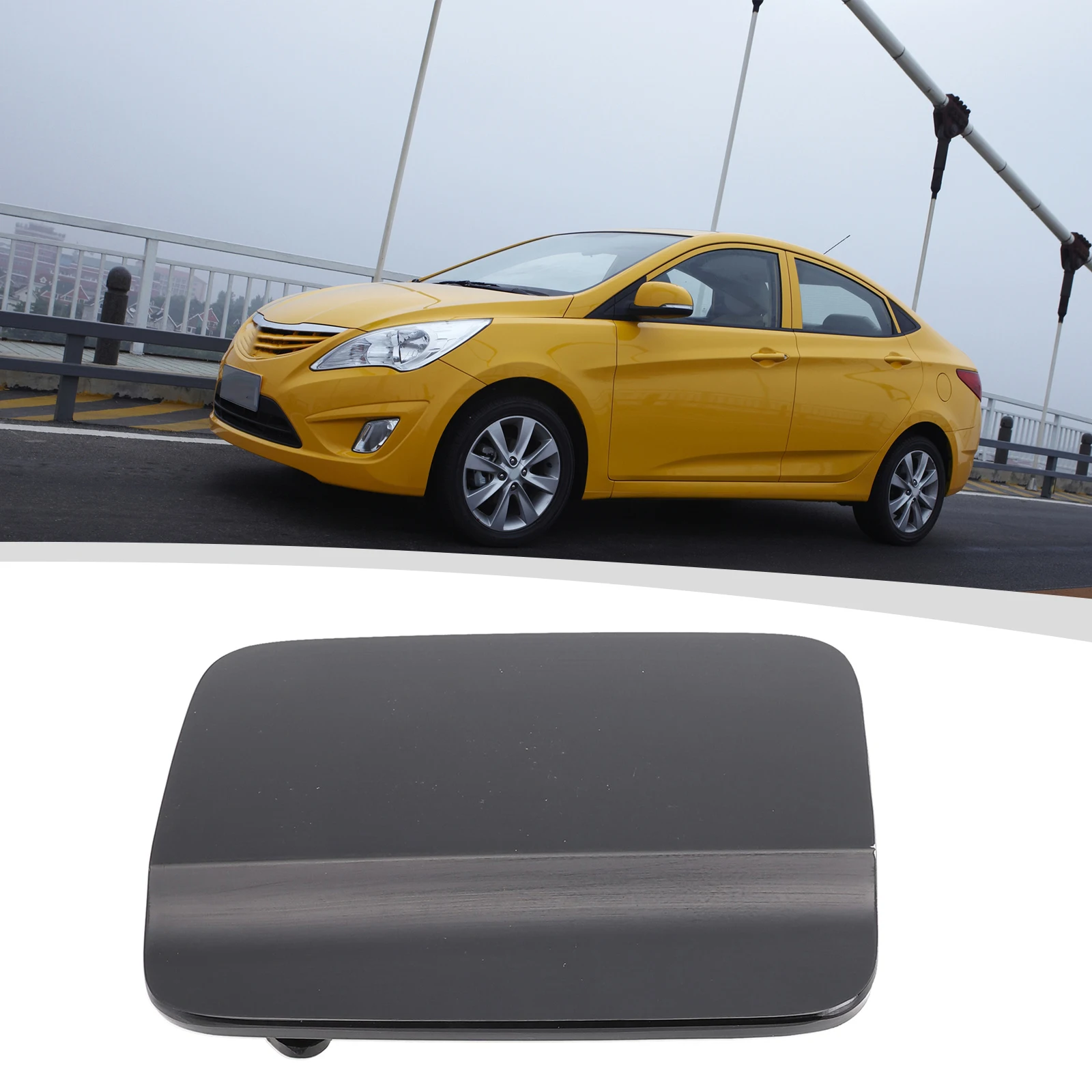 Cover Fuel Door Cap For Hyundai 2006-2011 High Quality 1pcs 69510-1E001 ABS Material For Accent Verna 4DR Black