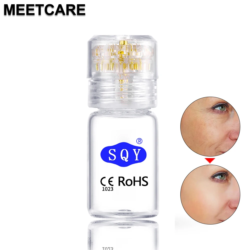 SQY 20-Pin Derma Stamp Roller Hydra Mikronadel 24k vergoldete Titanlegierung Mikronadel zur Hautpflege 0,2mm – Detail 1
