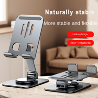 Cell Phone Stand 360° Adjustable Phone Stand for Desk, Foldable Phone Holder Fully Carried Easily, Compatible Phone/Pad/Tablet