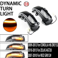 Señal de dirección dinámica, espejo retrovisor Led que indica Flash para Toyota COROLLA ZELAS REIZ AURIS Scion BLADE MARK