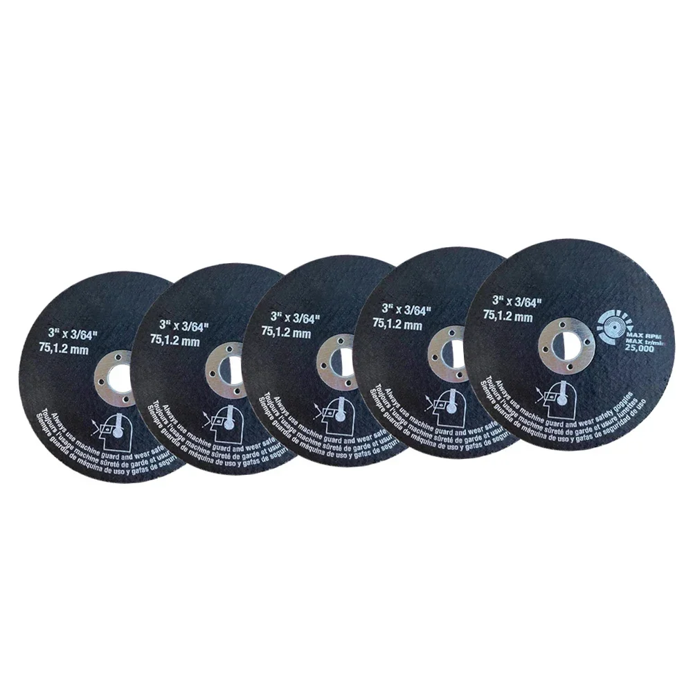 5 pezzi dischi da taglio 75mm mola circolare in resina per sega per smerigliatrice angolare tubo in acciaio inossidabile ultra veloce in acciaio al carbonio