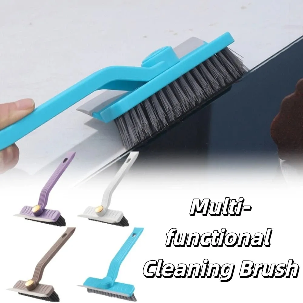 

Hard Bristle Brush Rotary Multi-functional Set With Clip Scraper One Swipe Clean Multi-Purpose Tile Cleaning Brush 360° Rotating