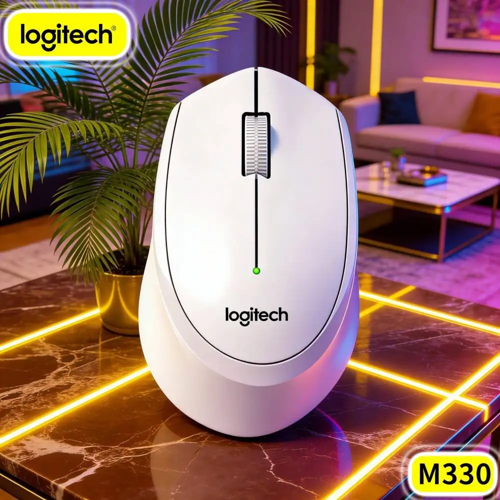 Suitable For Wide Range Users Logitech M330 Silent Wireless Mouse Fit Office Worker Student Senior Home Desktop Notebook PC