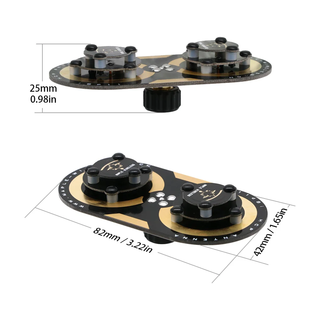 Maple 오리지널 무선 안테나, 11dBi 5.8GHz SMA 원형 편광 FPV 안테나 키트, Fatshark SKYZONE 모니터, RC FPV 고글