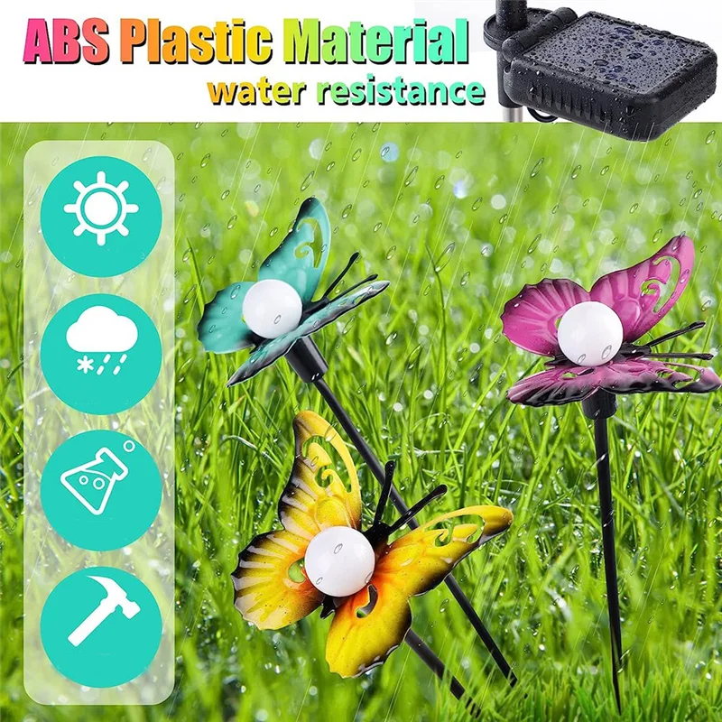 

4PCS Solar Garden Lights Solar Swaying Light For Yard Patio Decoration Colo Light