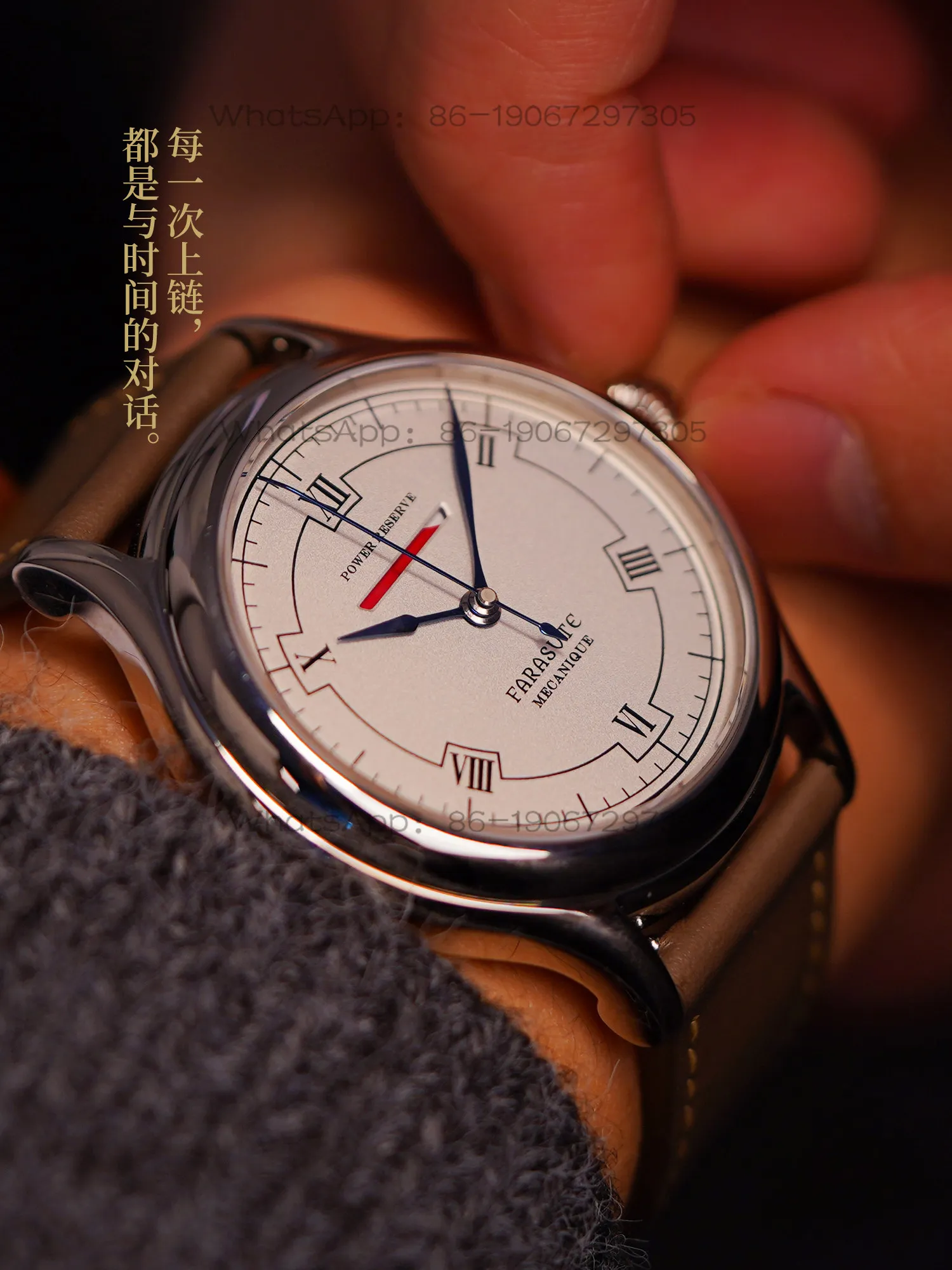 

Horizontal Bar Motion Display Ultra-thin Mechanical Watch Casual Fashion Men's 80-hour Long Power Manipulator Watch