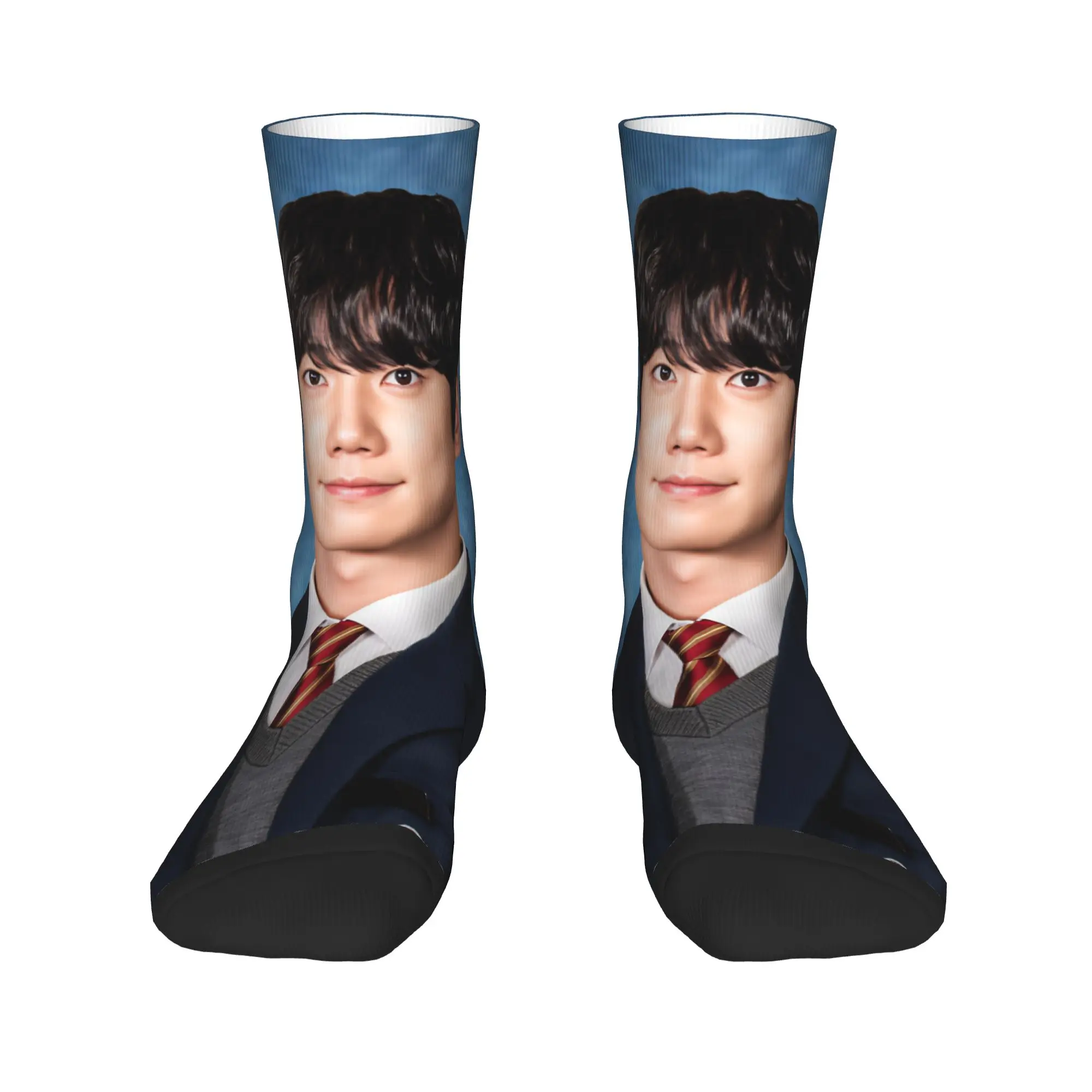 Men's Socks Kdrama Four Hands Two Sonatas  Stockings Autumn Funny Soft Breathable Socks Printed Outdoor Sports Anti-Slip Socks
