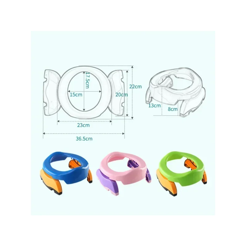 New Portable Baby Infant Chamber Pots Foldaway Toilet Training Seat Travel Potty Rings with Urine Bag for Kids Portable Toilet