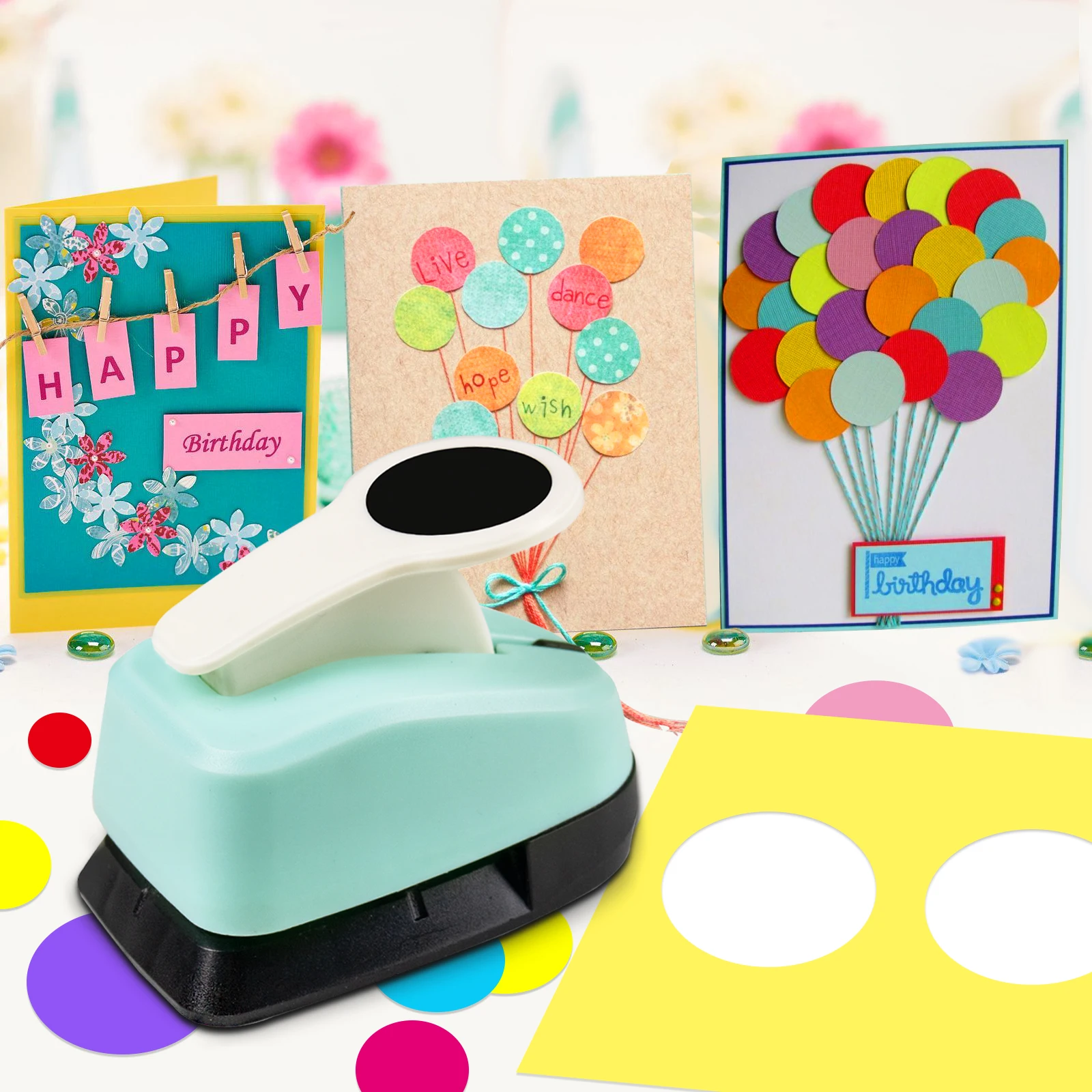 丸型紙穴あけパンチカッターツールセット 2 1インチ 50mm 38mm 35mm 28mm 25mm 18mm 16mm 9mm ペーパークラフト カードメイキング スクラップブック用