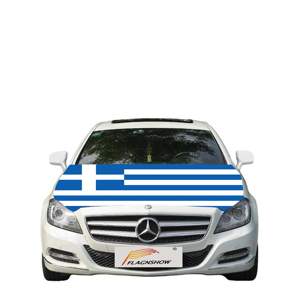 

Fast Delivery National Greece Greek Flag Car Cover For Decoration