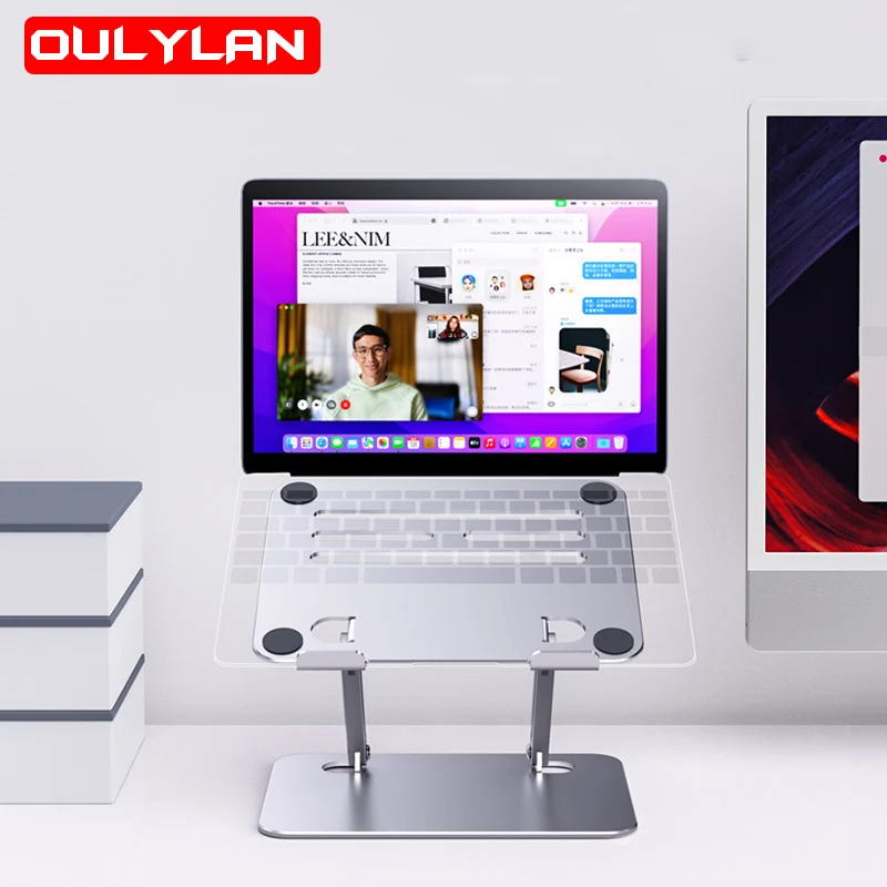 OULYLAN Laptop Stand Tablet Notebook Holder Folding Liftable Aluminum Alloy Stand for 9.7-17 Inch Laptop Bracket