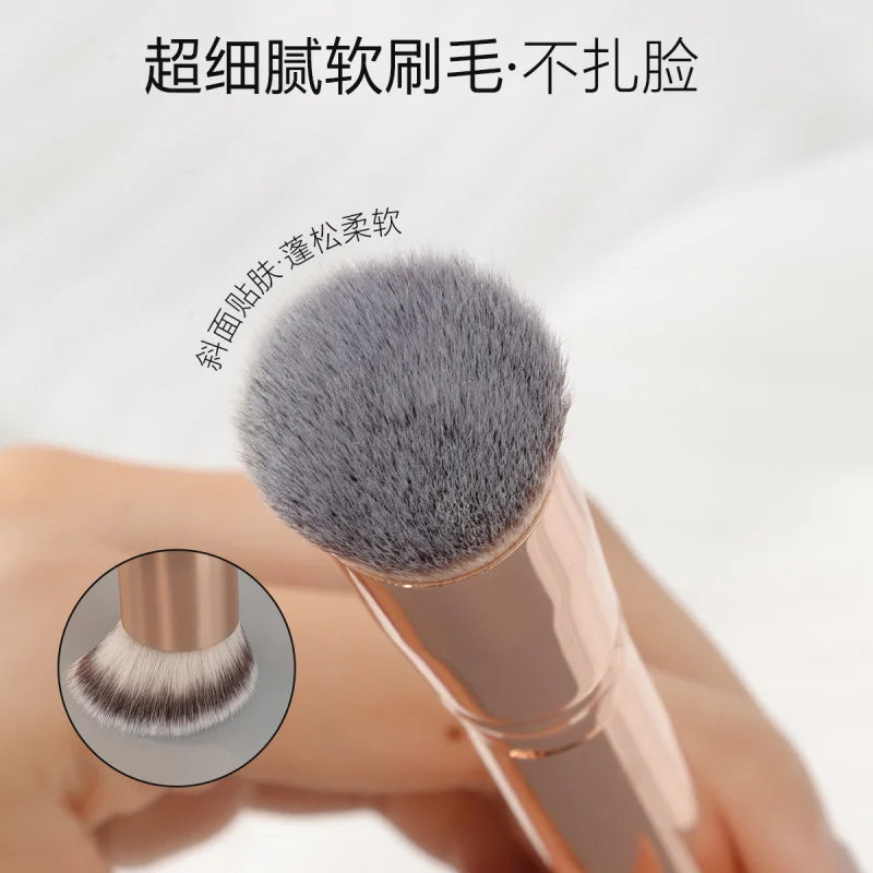 Nuevo cepillo corrector en ángulo de un solo tubo de aluminio, cerdas suaves, absorbente de polvo, ligero, sin costuras, 170 en stock, maquillaje B