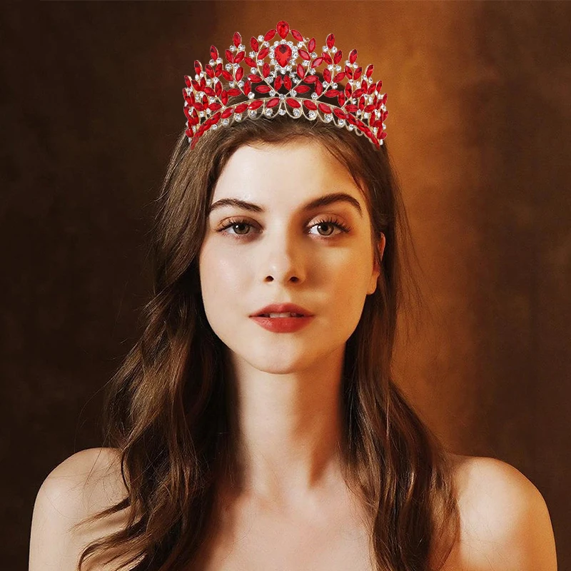 

Elegant Bridal Queen Wedding Tiara for Women Girls Luxury Rhinestone Crown Wedding Birthday Party Hair Dress Jewelry Accessories