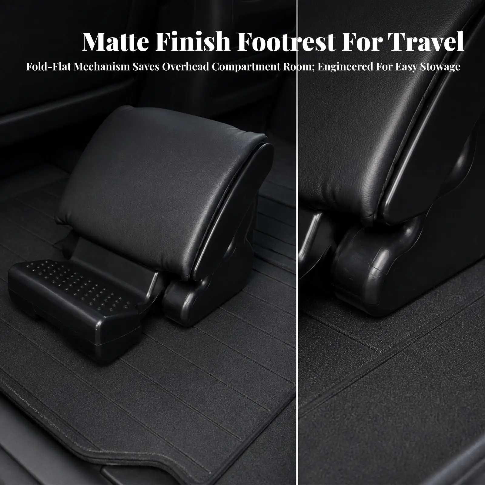 Folding Automotive Footrest with Massage Points Comfortable for Road Trips