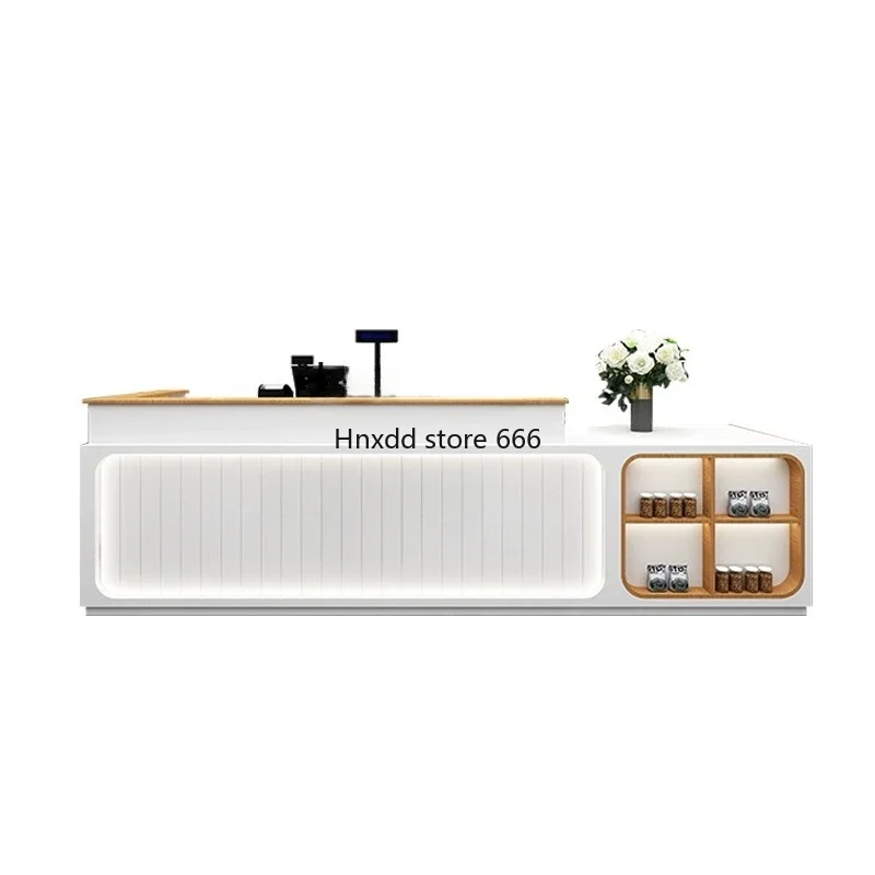 Simple Modern Cashier Reception Desk Restaurant Bar Coffee Shop Milk Tea Shop Counter Front Desk