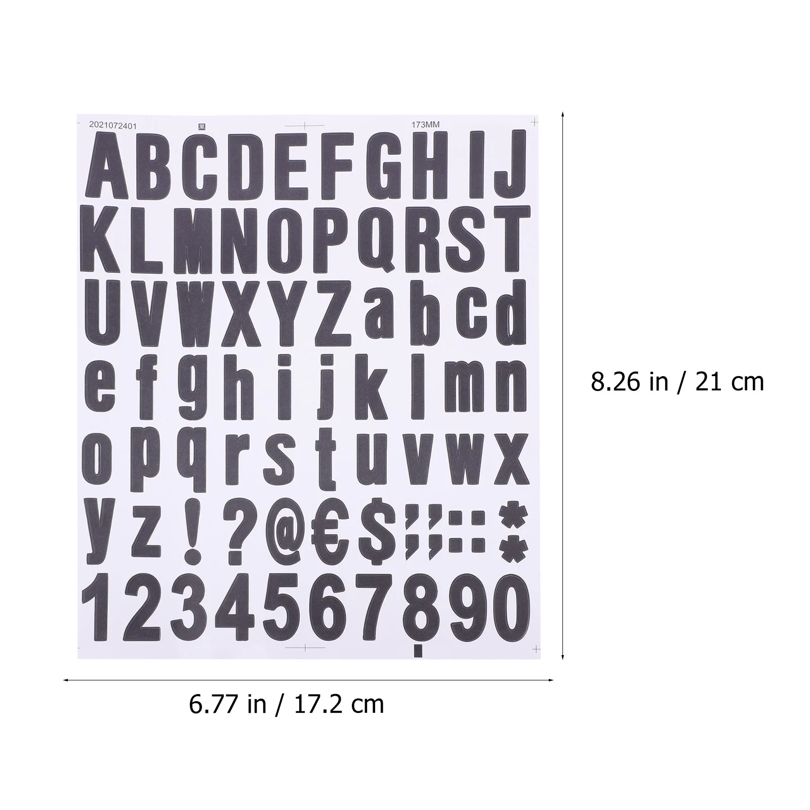 

4Pcs Durable Self Adhesive Stickers Alphanumeric DIY Scrapbooking Labels Diary Decorative Gift Wrapping Supplies