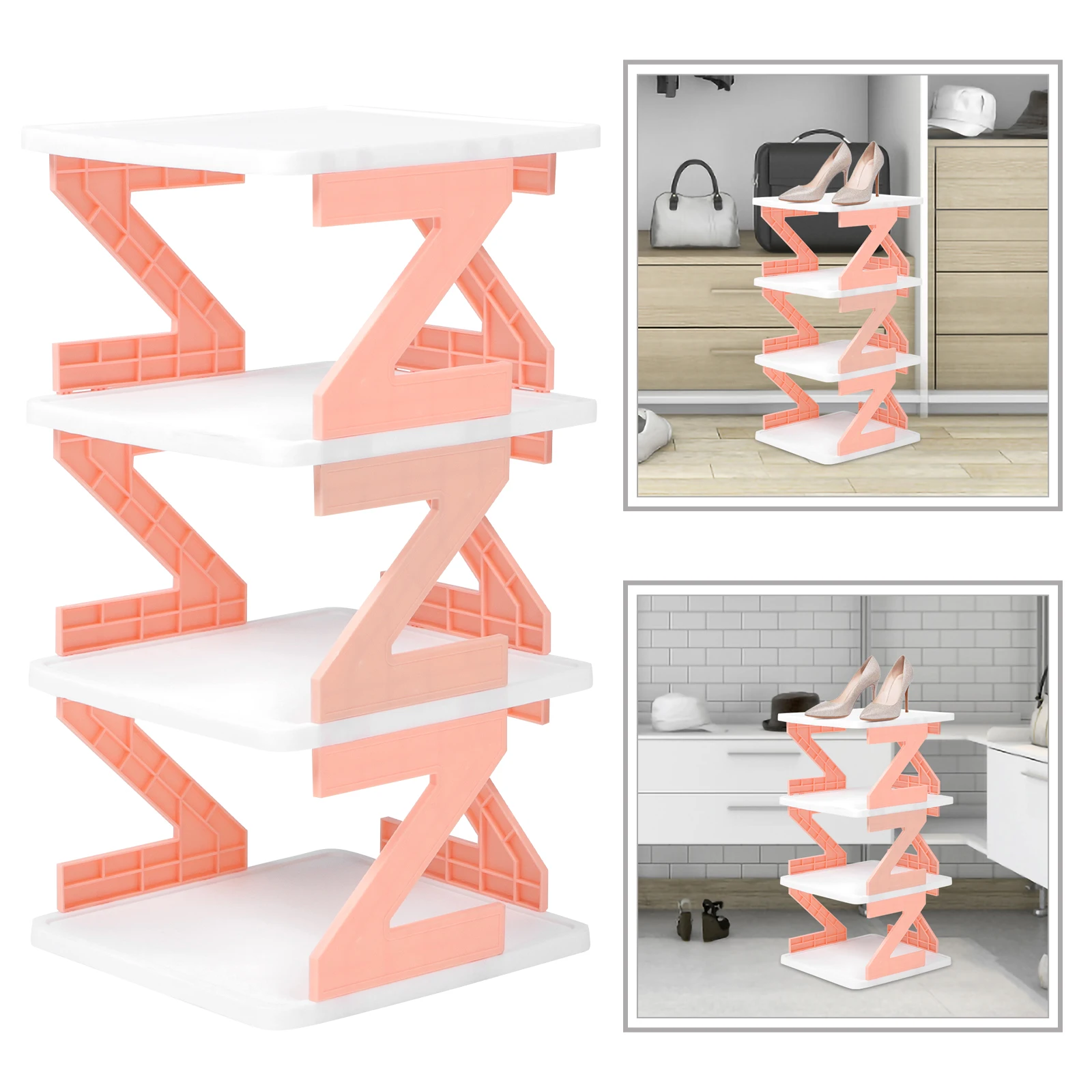 

1 set Multi-Layer Shoe Rack Space Saving Floor Household Shoes Organizer Stand For Small Space Storage Boot Rack Closet Shelving