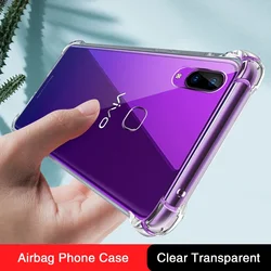 Funda Airbag Soft Silicone Case for VIVO X21 Ud X21A X21S X21i Transparent Luxury Shockproof Back Cover Mobile Phone Accessories