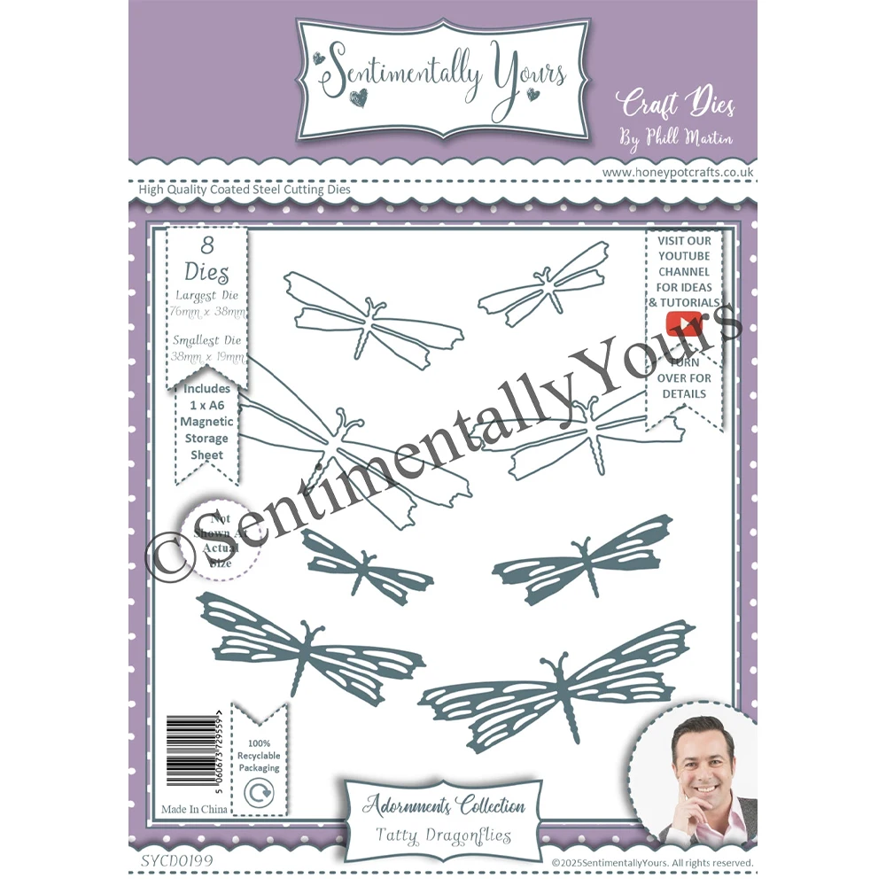 

Новинка 2021, вырезанный штамп для тиснения, скрапбукинг, украшение для поздравительной открытки ручной работы, Tatty Dragonflies, ремесло, металлические штампы для резки, изготовление