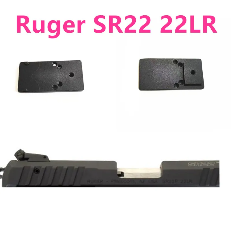 Metal Optic Red Dot Sight Mounting Plate For Ruger SR22 DA/SA Compact 22 LR FIT Docter ADE Burris Frenzy And RMR Sentry Base