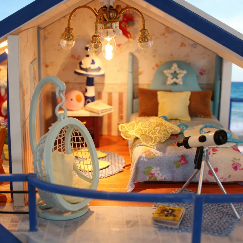 OUZEY Ocean Legend Villa DIY، نموذج المناظر البحرية الخشبي ثلاثي الأبعاد، هدية بحرية للمراهقين #5