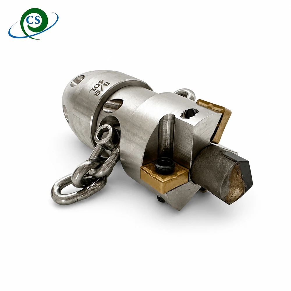 CS New High Pressure Chain Flail Sewer Nozzle Rotating Carbide Root Cutter 3/8