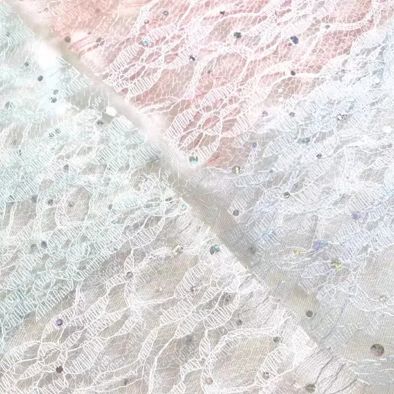 10Pcs A5 Color Lace Sequin Gauze Paper Scrapbooking Supplies DIY Junk Journal Planner Collage Background Paper Craft Material