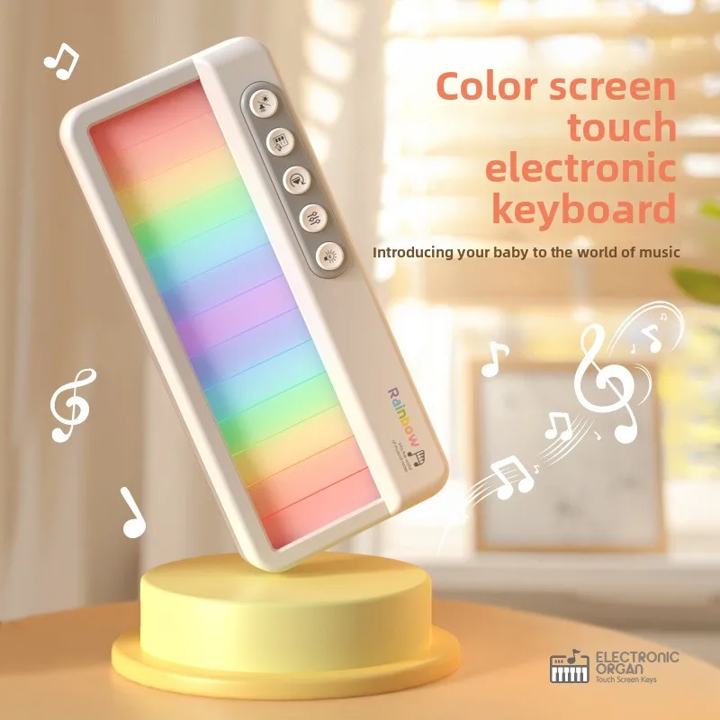 

New Multi-functional Mini Children's Rainbow Piano, Touch Screen Electronic Organ Can Play Musical Instruments